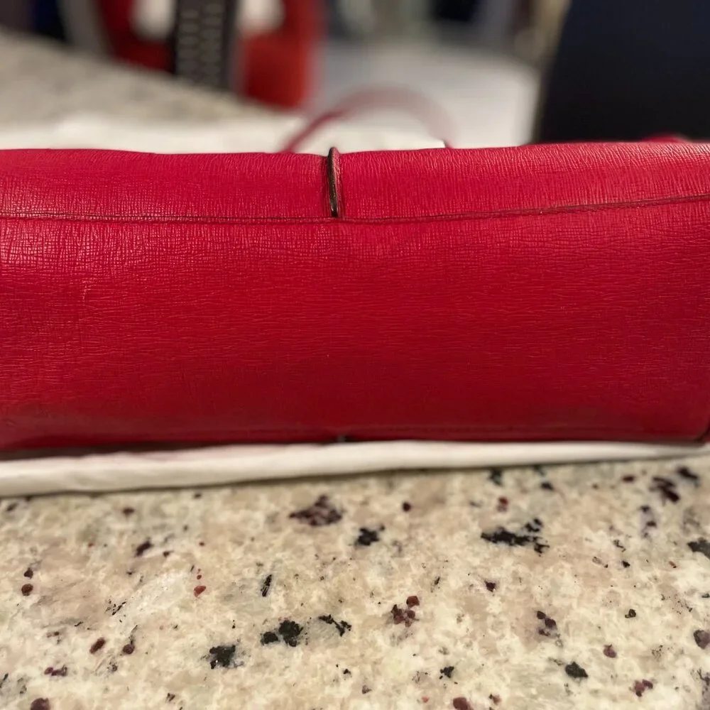 Authentic Coach Madison Cherry/ Red Satchel/Shoulder Bag - Picture 2 of 14